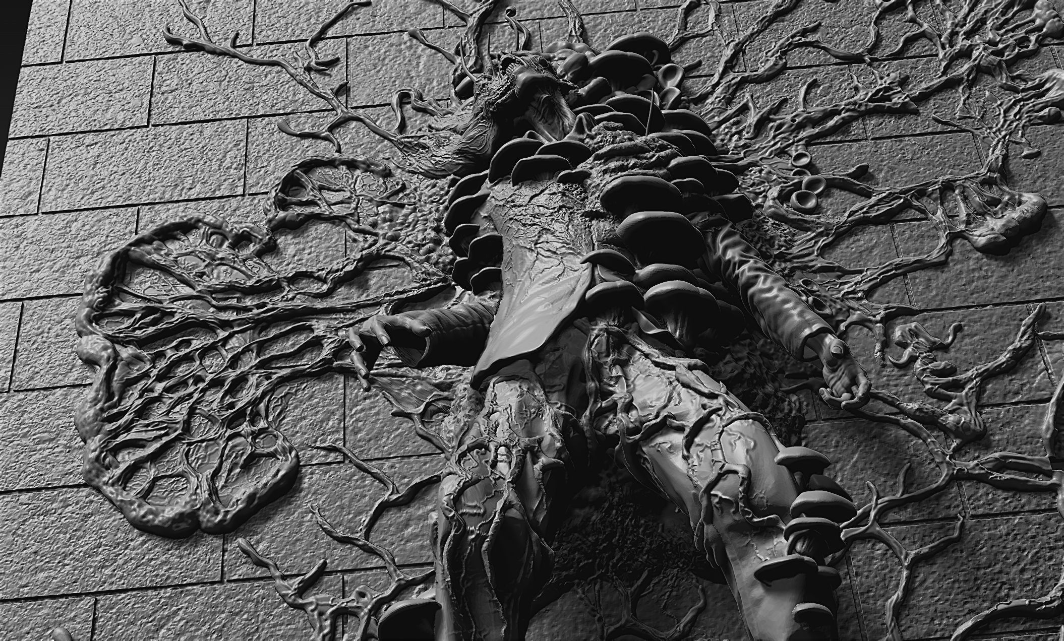 Last of Us - Infected Relief 3D print model_10