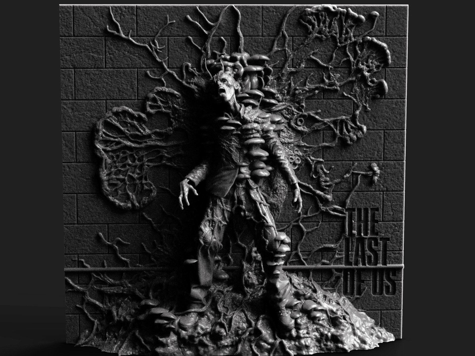 Last of Us - Infected Relief 3D print model_3