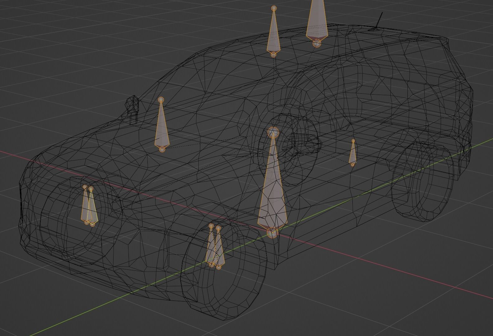 Hyundai Palisade Low-poly 3D model_3