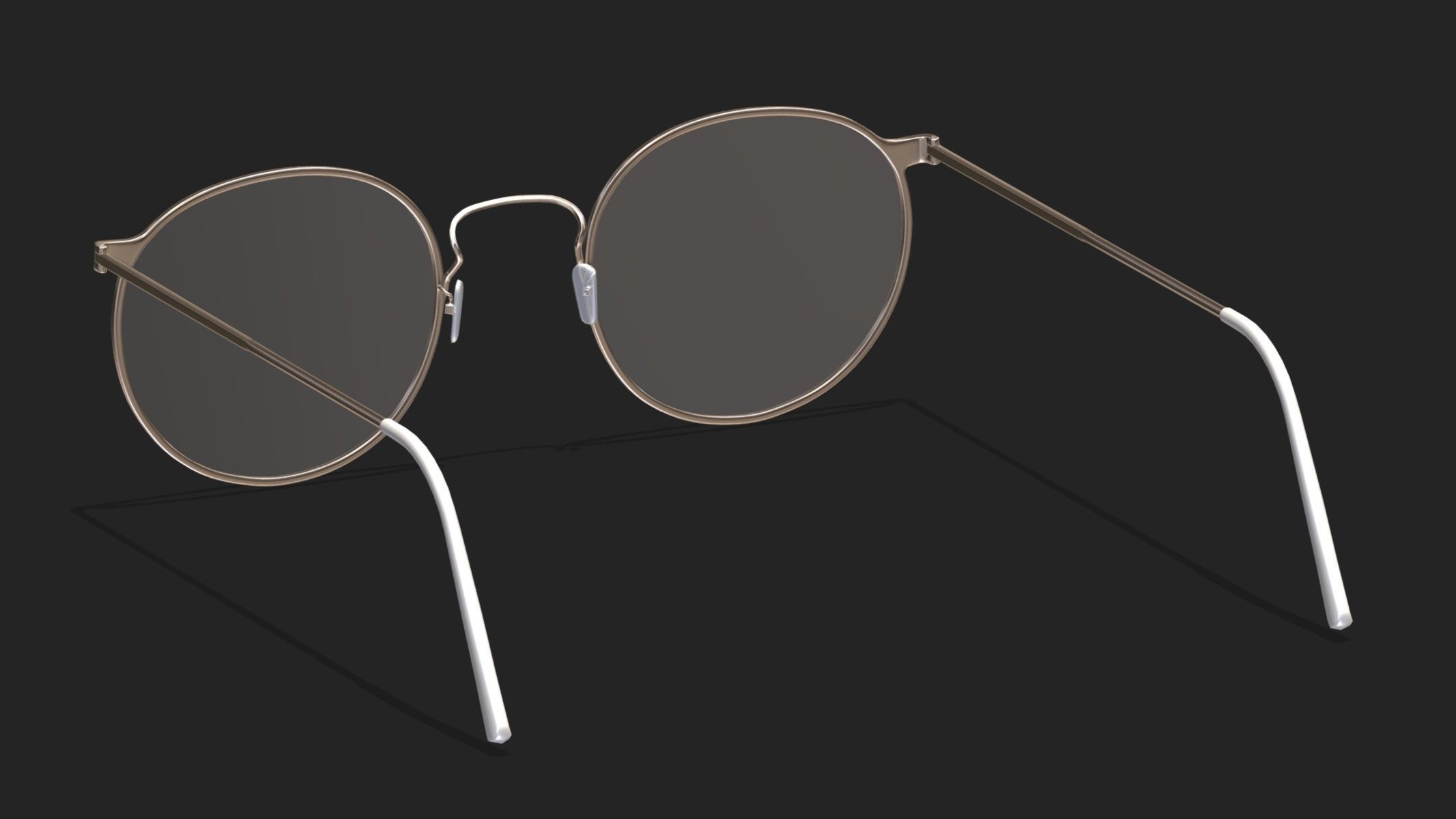 Ful Vue Glasses Low Poly PBR Realistic Low-poly 3D model_1