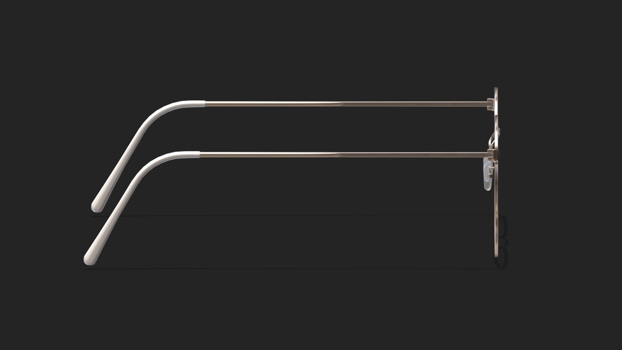 Ful Vue Glasses Low Poly PBR Realistic Low-poly 3D model_10