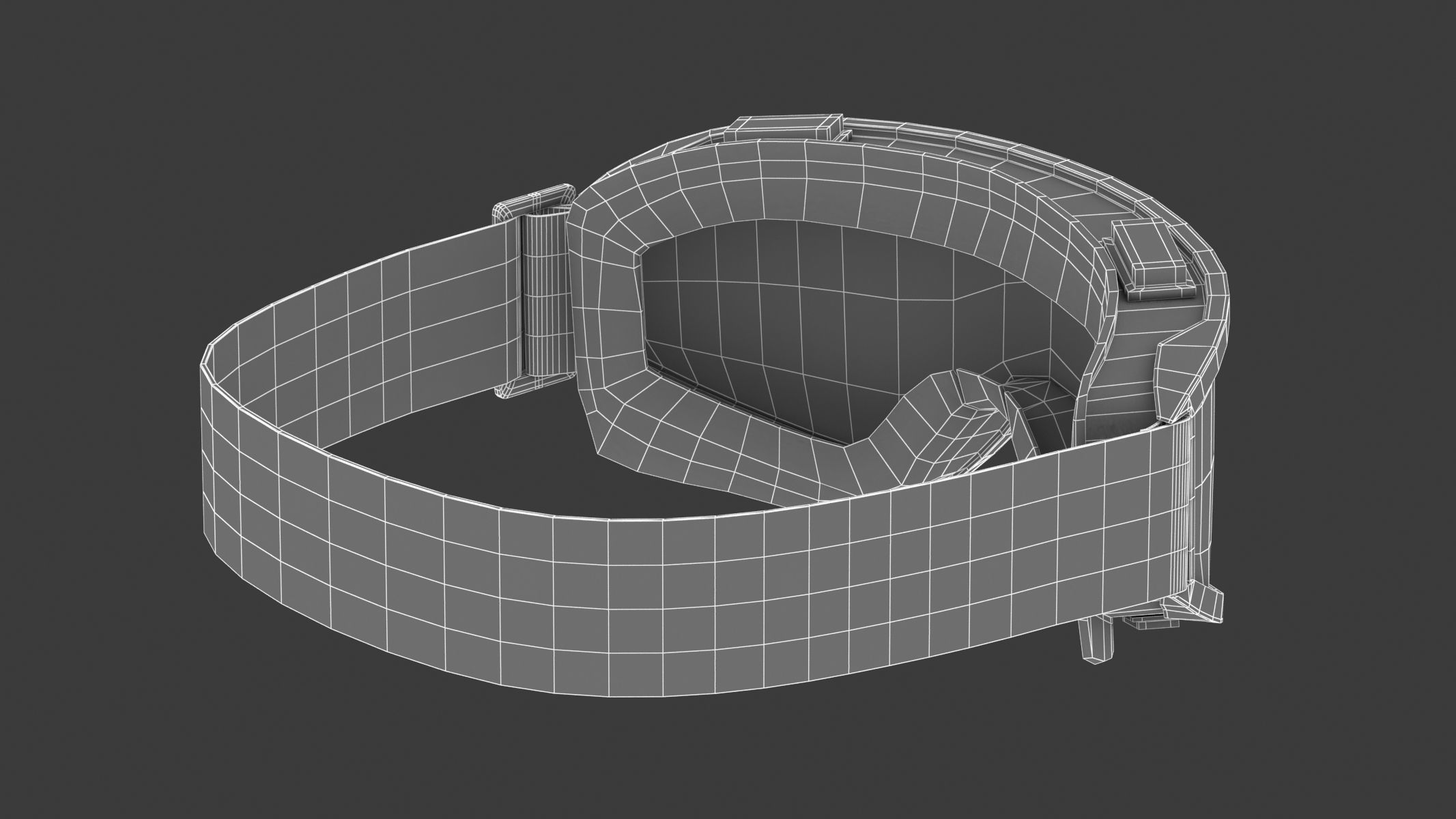 Goggle Glasses PBR Realistic 3D model_12