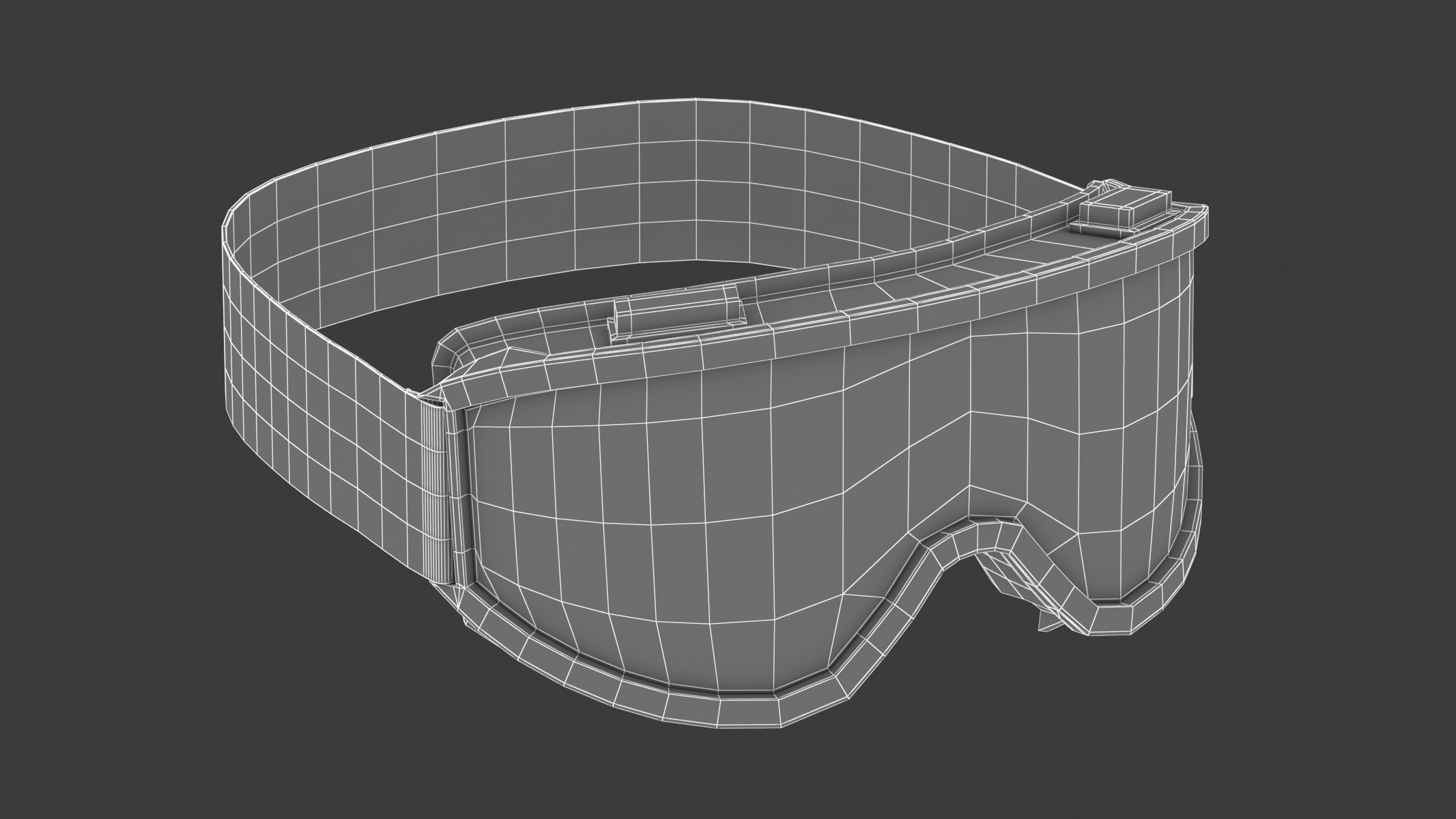 Goggle Glasses PBR Realistic 3D model_10