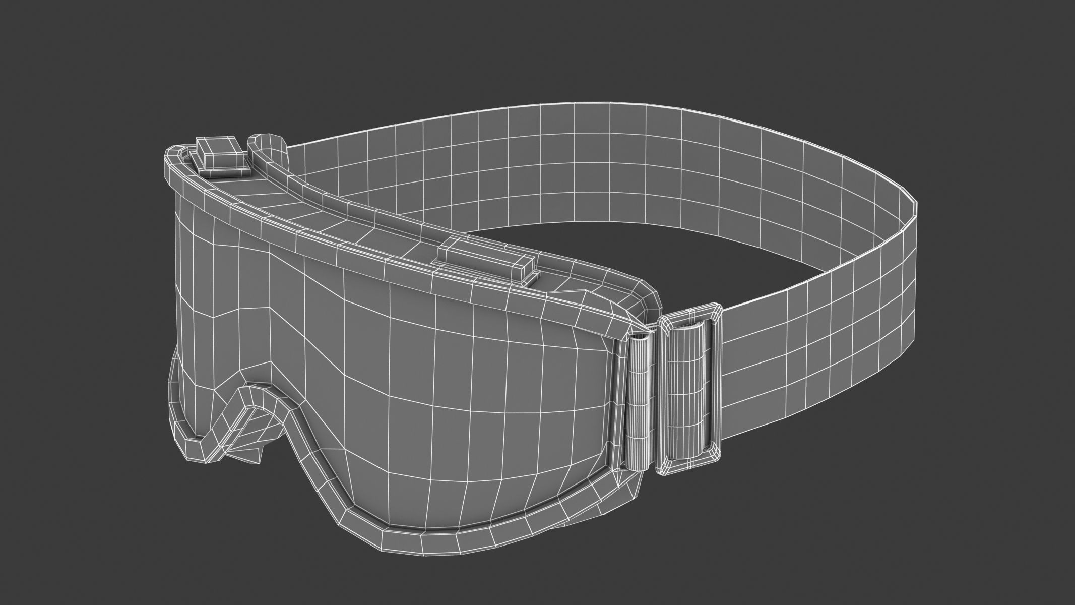Goggle Glasses PBR Realistic 3D model_16