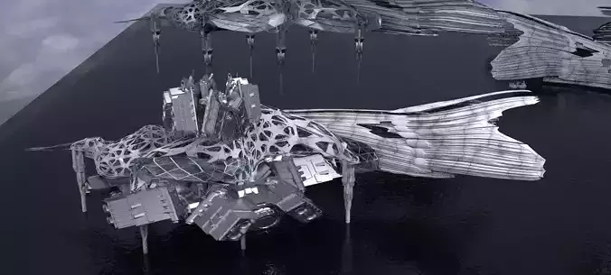 Modern Alien Hybrid base design Exterior 