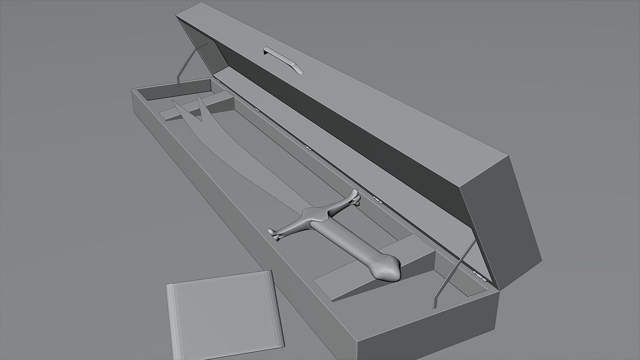 The Sword of Hazrat Ali The Zulfikar 3D Model blender file 3D model_2