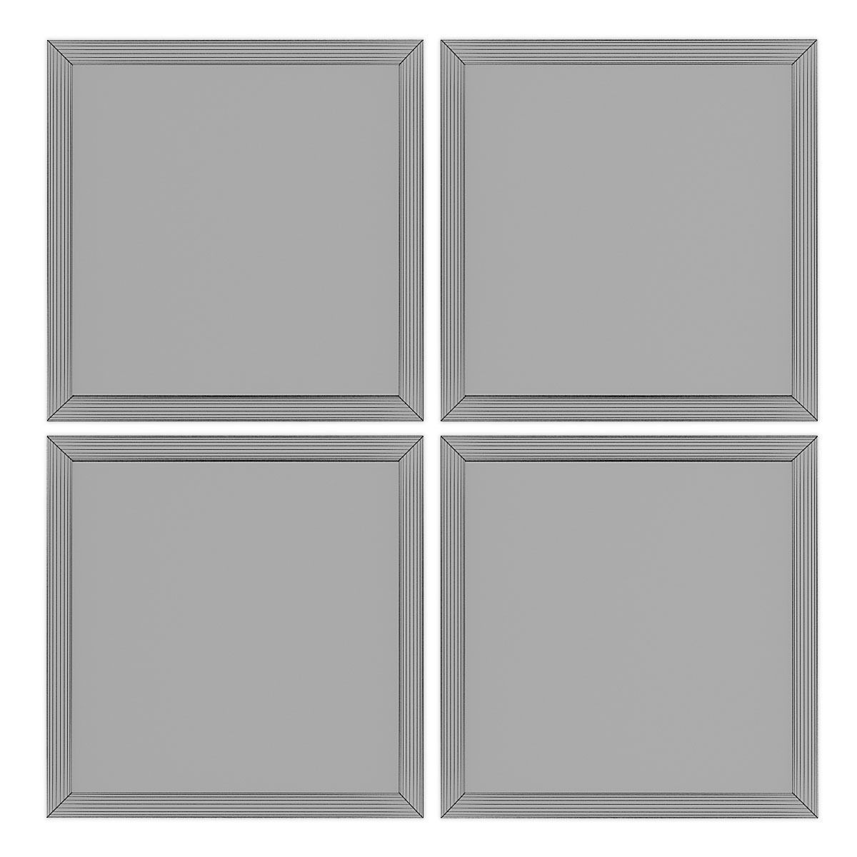 Pictures912 four squares Low-poly 3D model_4