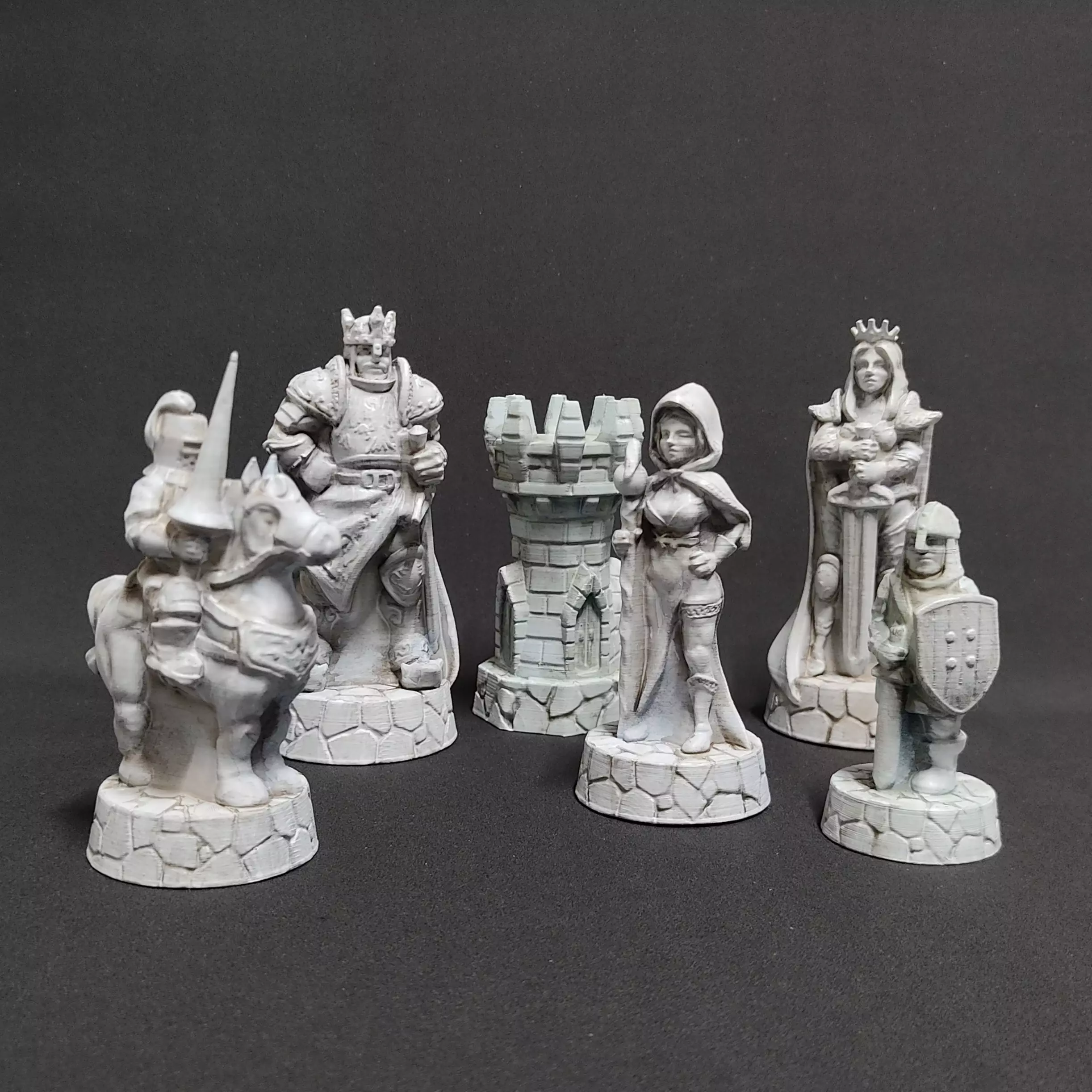 Fantasy human army chess set 2 3D print model