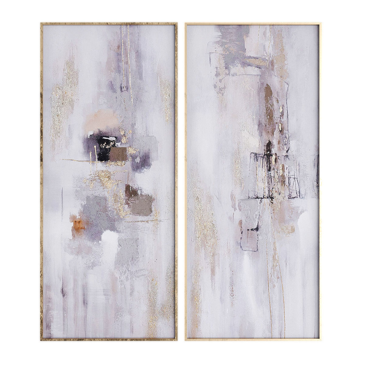 Pictures913 two abstract paintings Low-poly 3D model_2