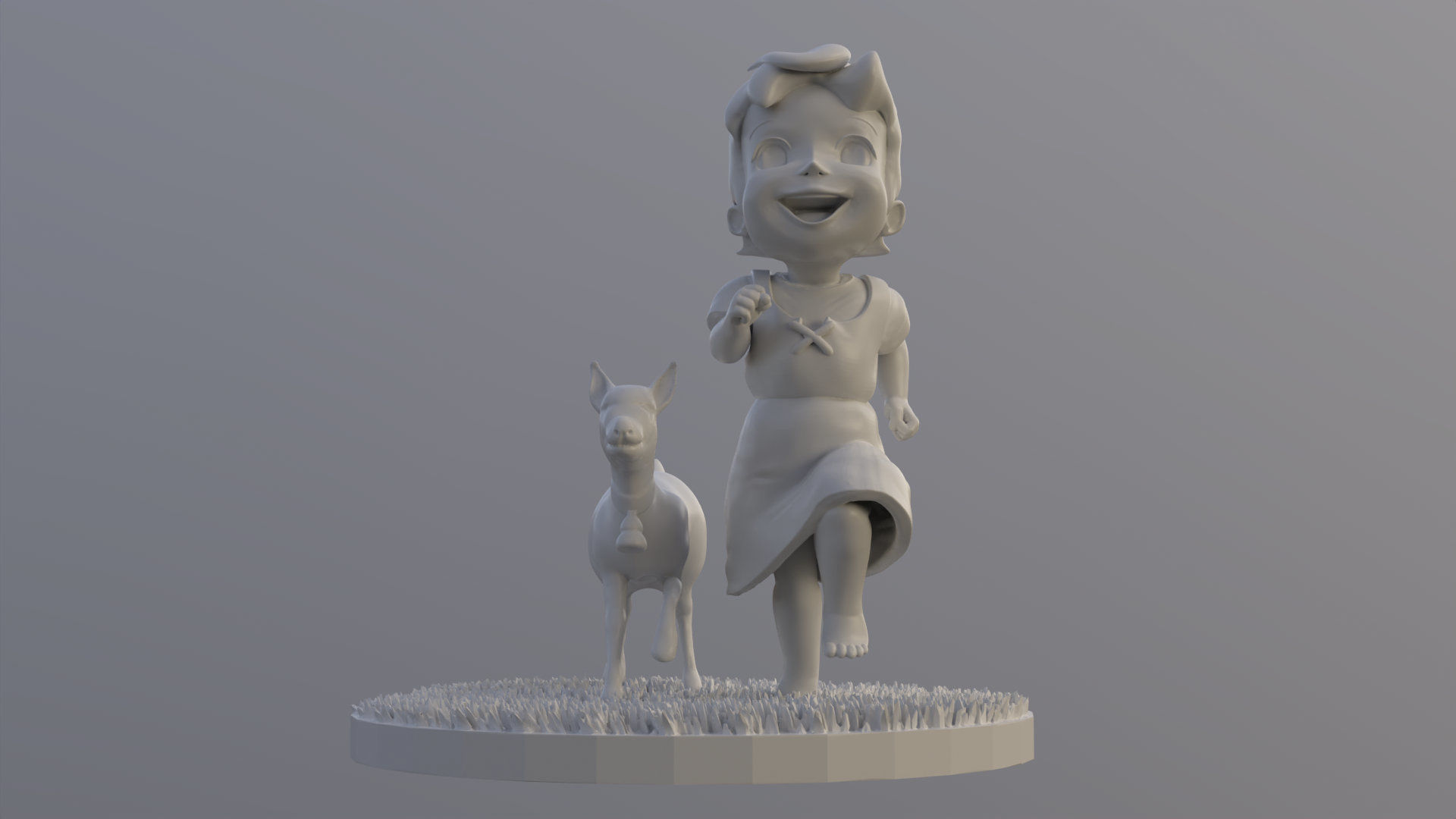 Heidi Girl of the Alps printable 3D print model_5