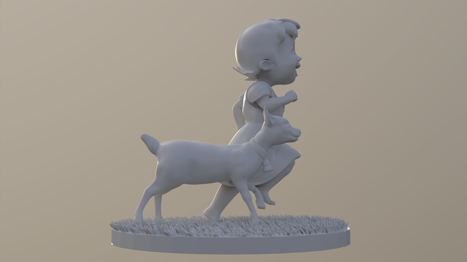 Heidi Girl of the Alps printable 3D print model_1