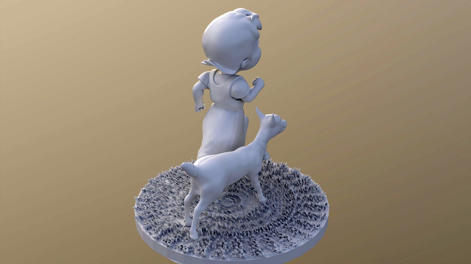 Heidi Girl of the Alps printable 3D print model_4