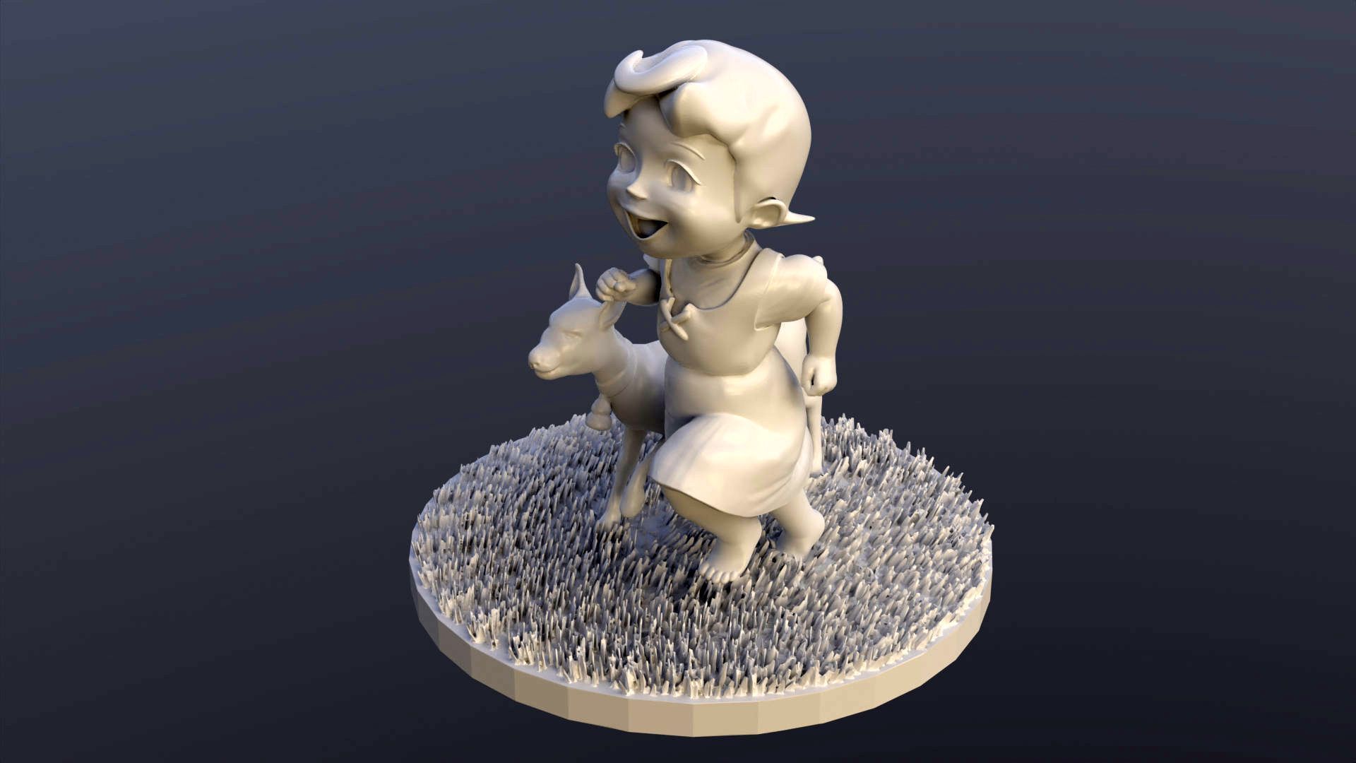Heidi Girl of the Alps printable 3D print model_2