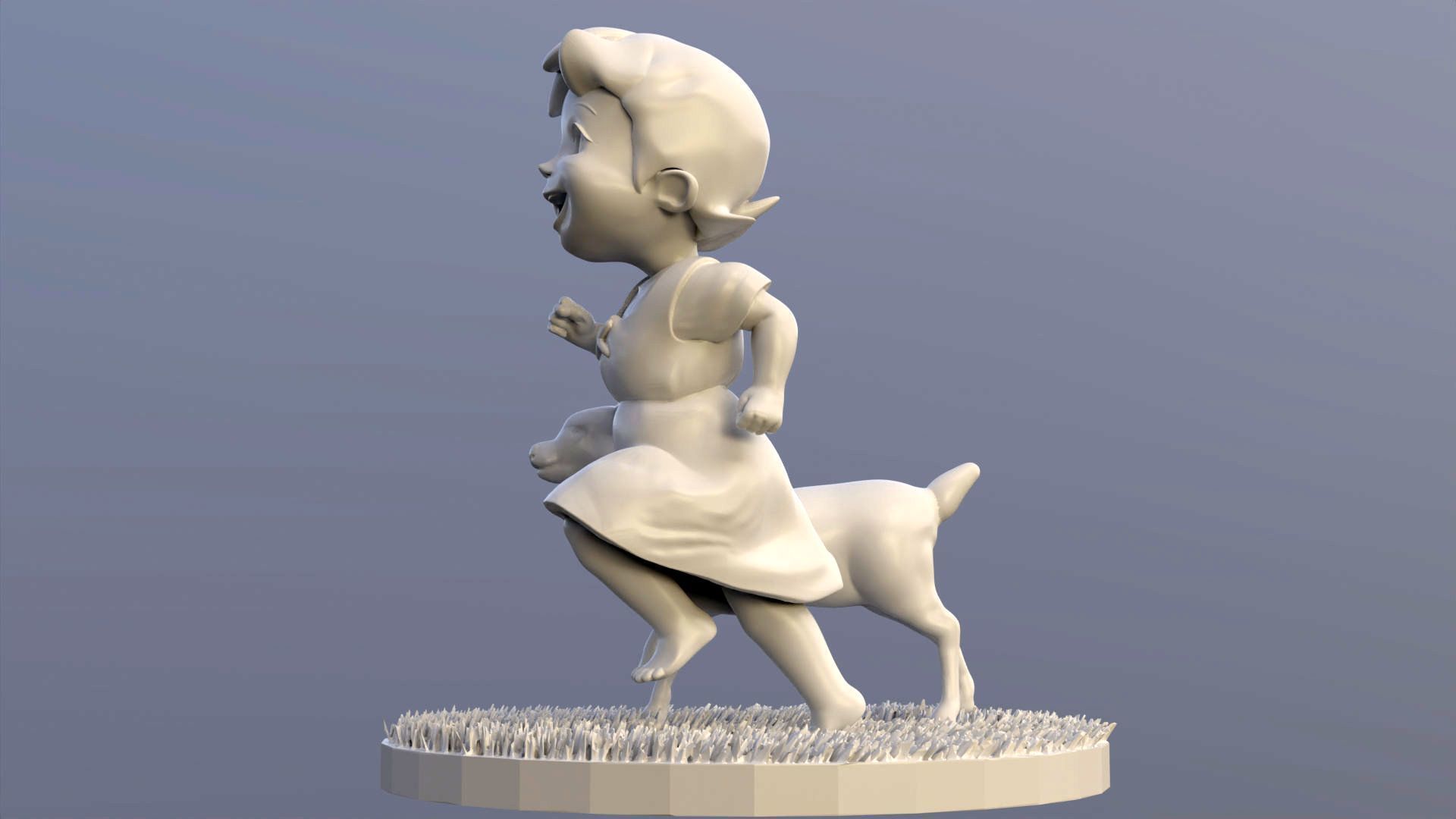 Heidi Girl of the Alps printable 3D print model_12