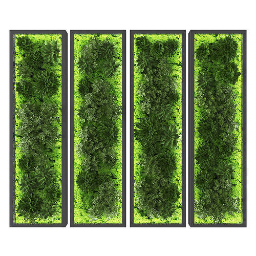 Vertical garden 197 Low-poly 3D model