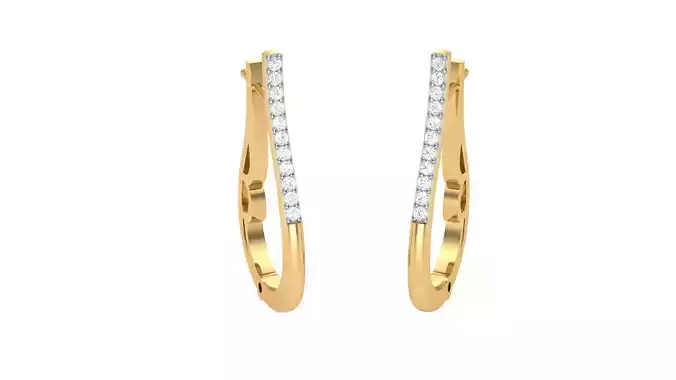 Women Earrings STL OBJ FBX Renders Details