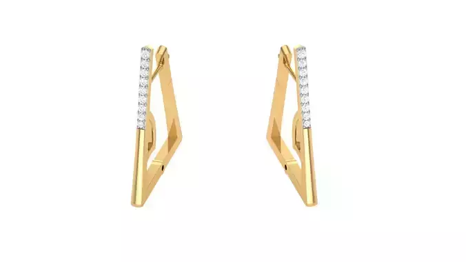Women Earrings STL OBJ FBX Renders Details