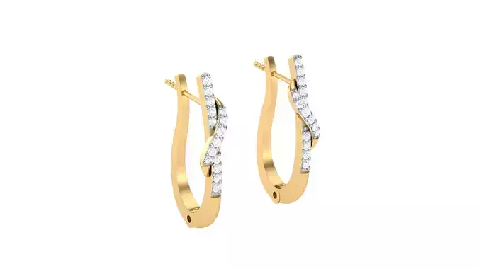 Women Earrings STL OBJ FBX Renders Details 3D print model