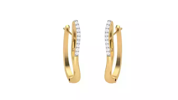 Women Earrings STL OBJ FBX Renders Details 3D print model