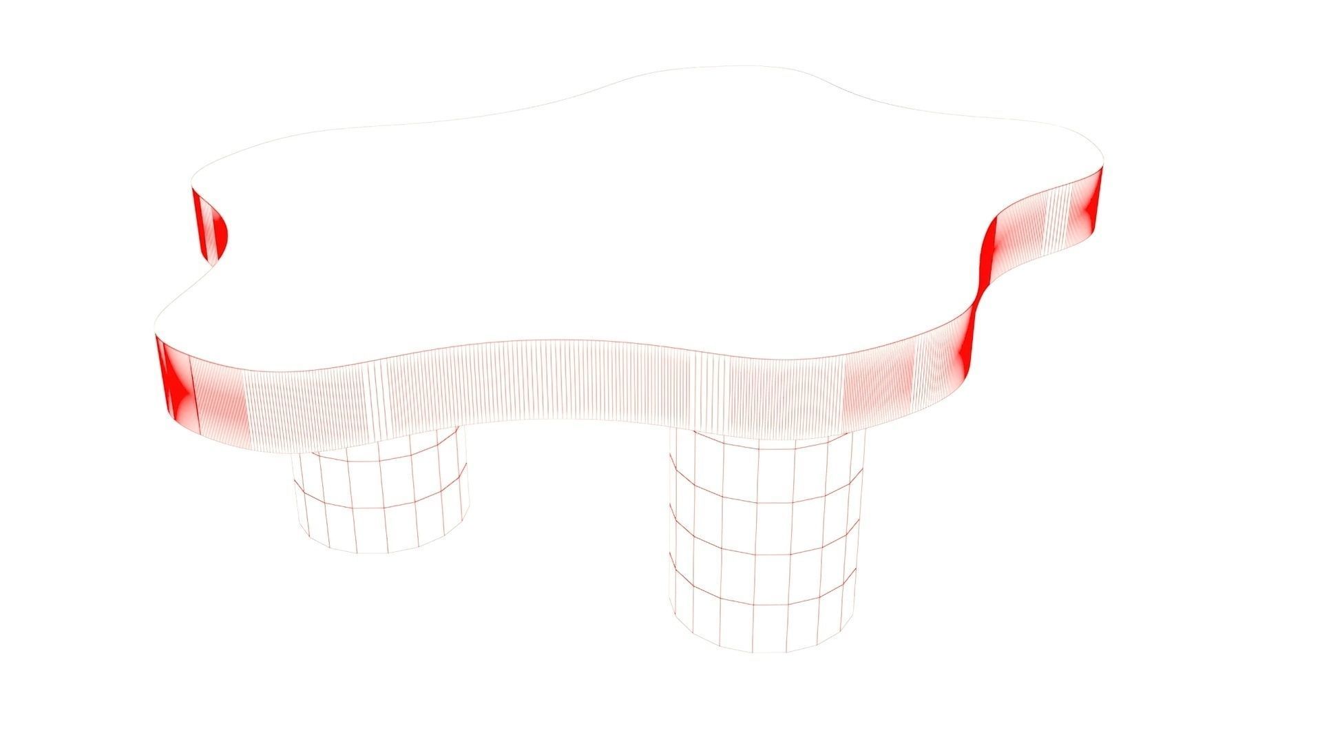 Cloud Blob Table 3D model_5
