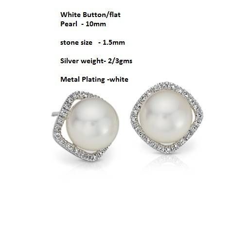 Women Pearl Earrings 3dm STL OBJ FBX Renders Details 3D print model_3