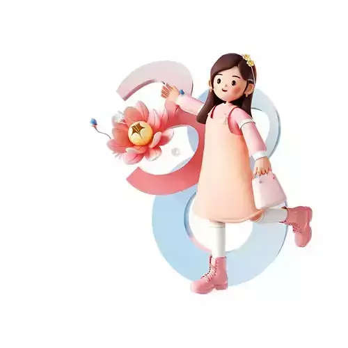 Women figures on International Women  Day