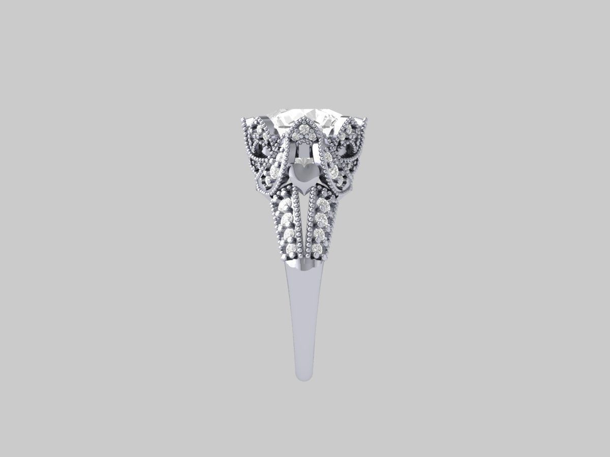 Wedding Ring 3D print model_11