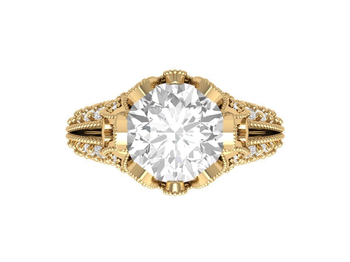 Wedding Ring 3D print model_1