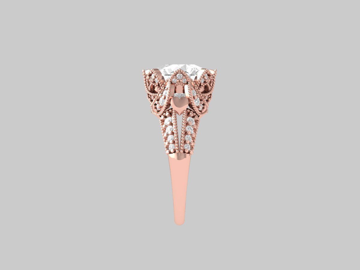 Wedding Ring 3D print model_9