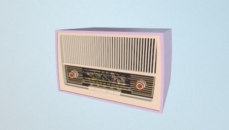 vintage radio 12 3D model_9