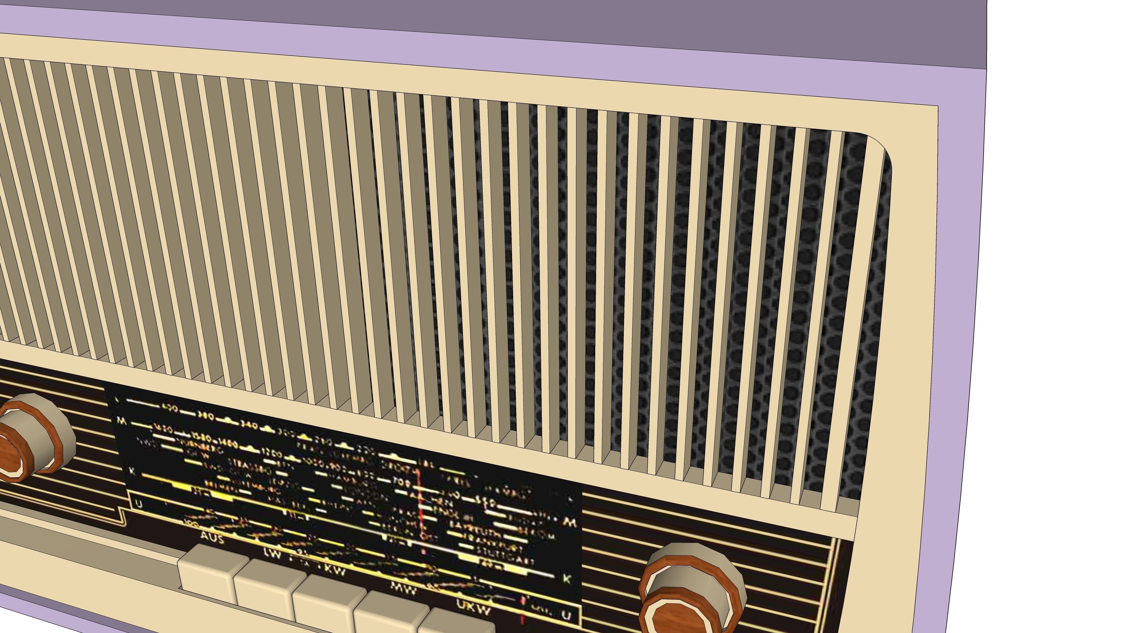 vintage radio 12 3D model_5