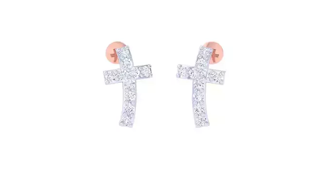 Women Stud Earrings 3dm STL OBJ FBX Renders Details 3D print model