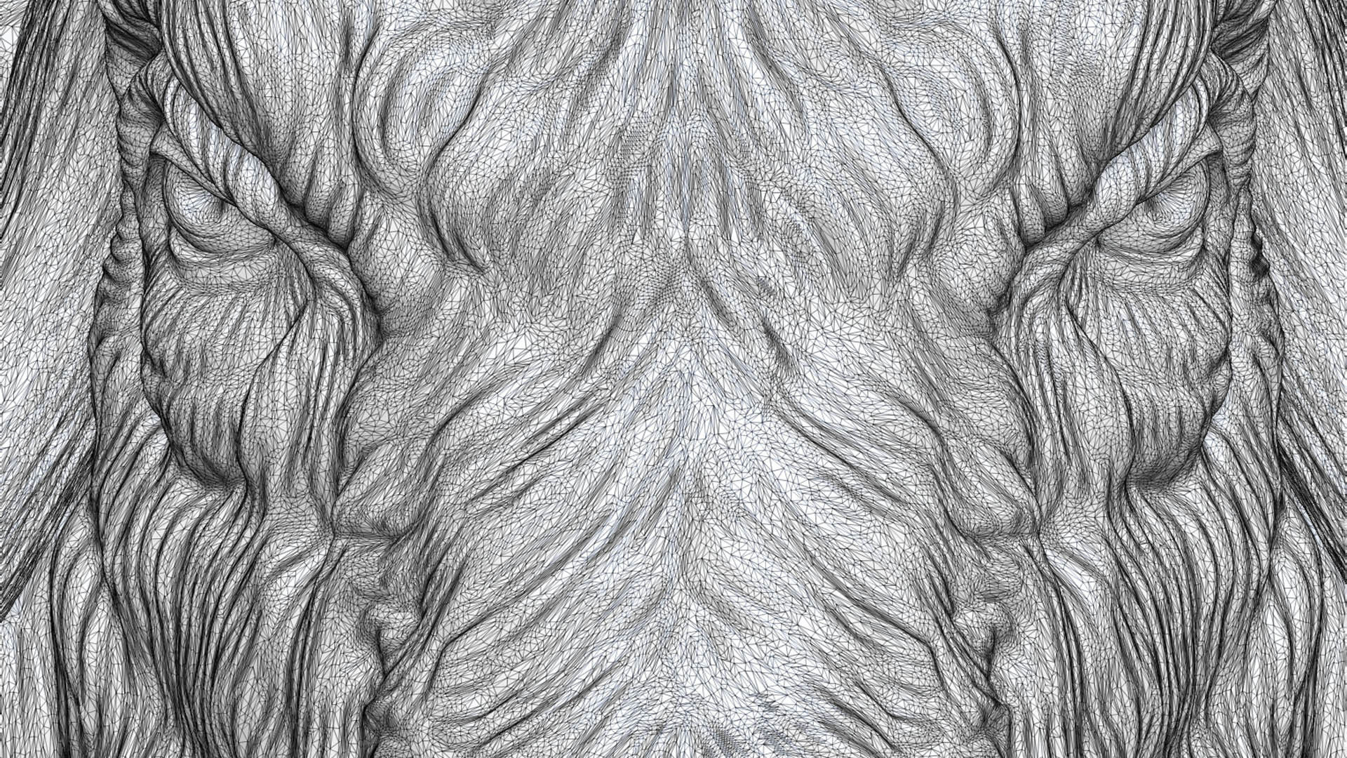 Musk ox head bust 3D print model_19