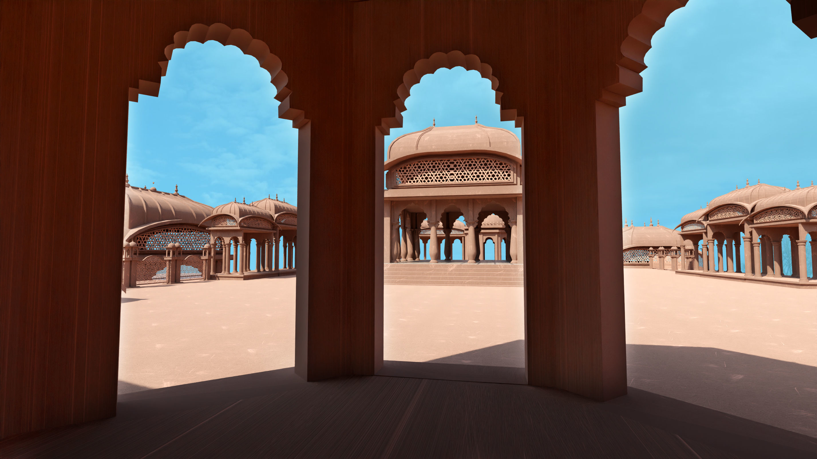 Indian architecture  3D model_10