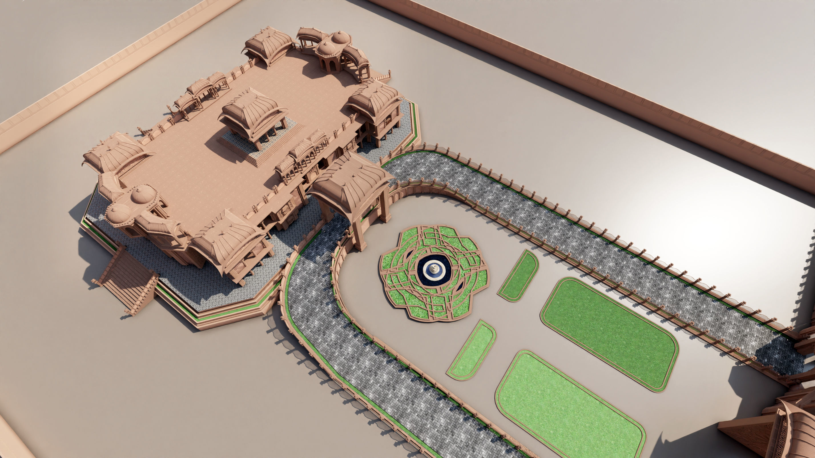 Indian architecture  3D model_9