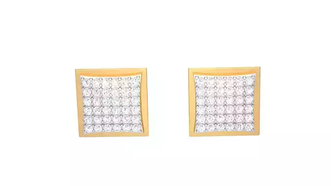 Women Stud Earrings STL OBJ FBX Renders Details