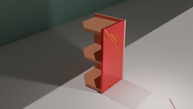SIDE TABLE MOBILE COVERS STYLE Low-poly 3D model