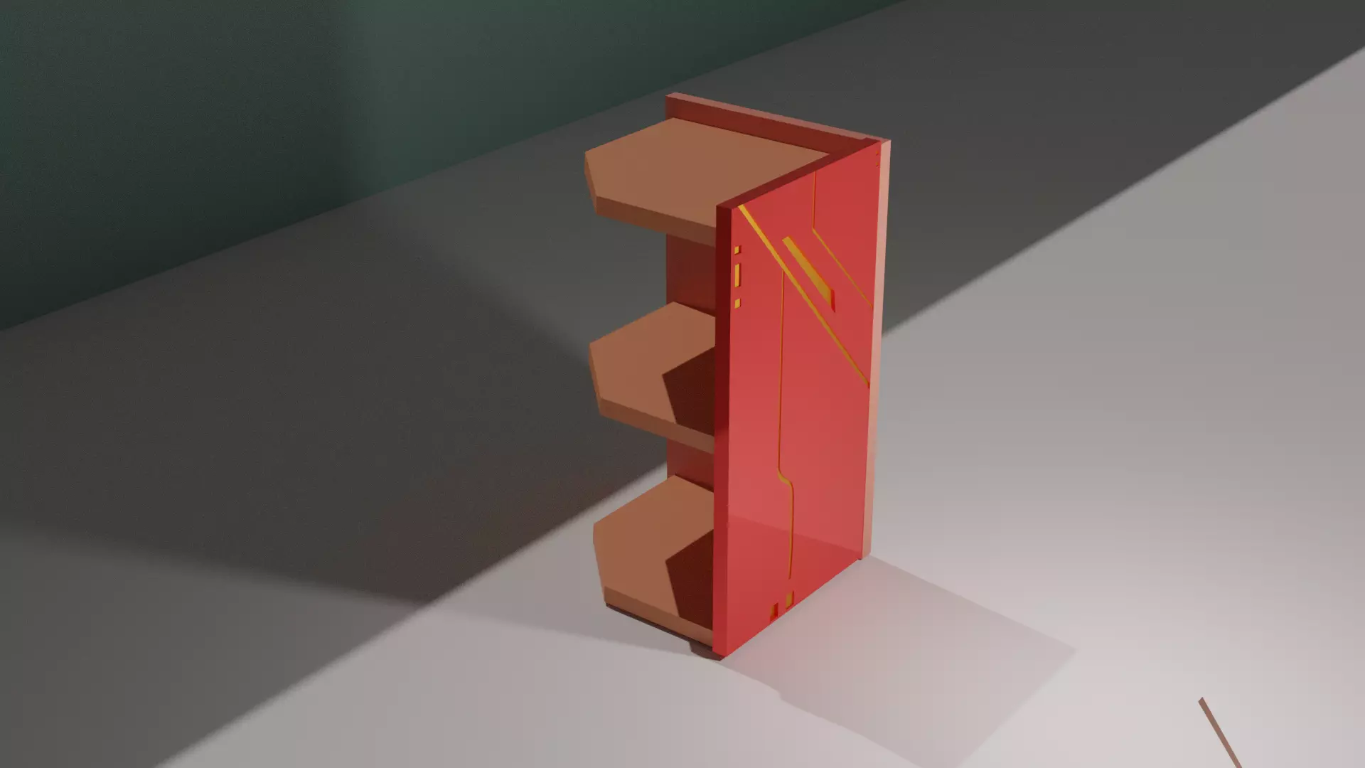 SIDE TABLE MOBILE COVERS STYLE Low-poly 3D model_0