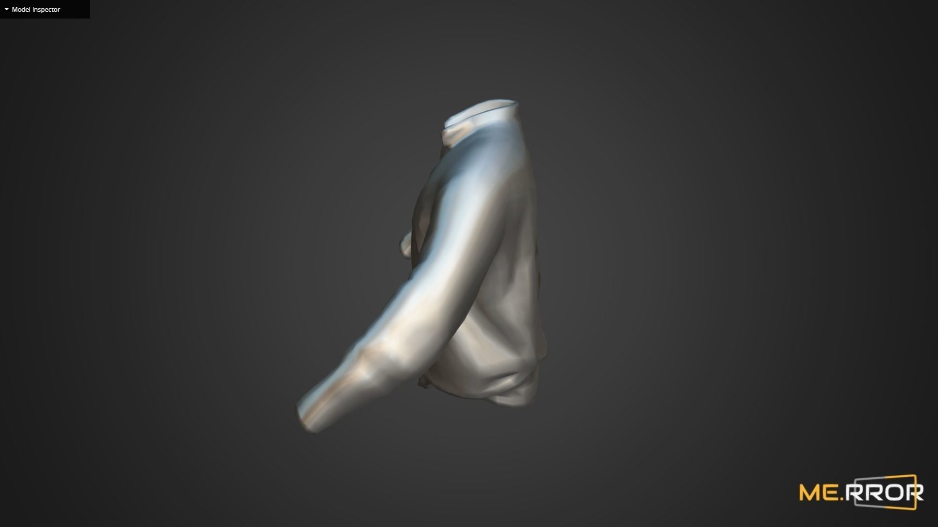 Game Ready Navy Shirt 2 Low-poly 3D model_12