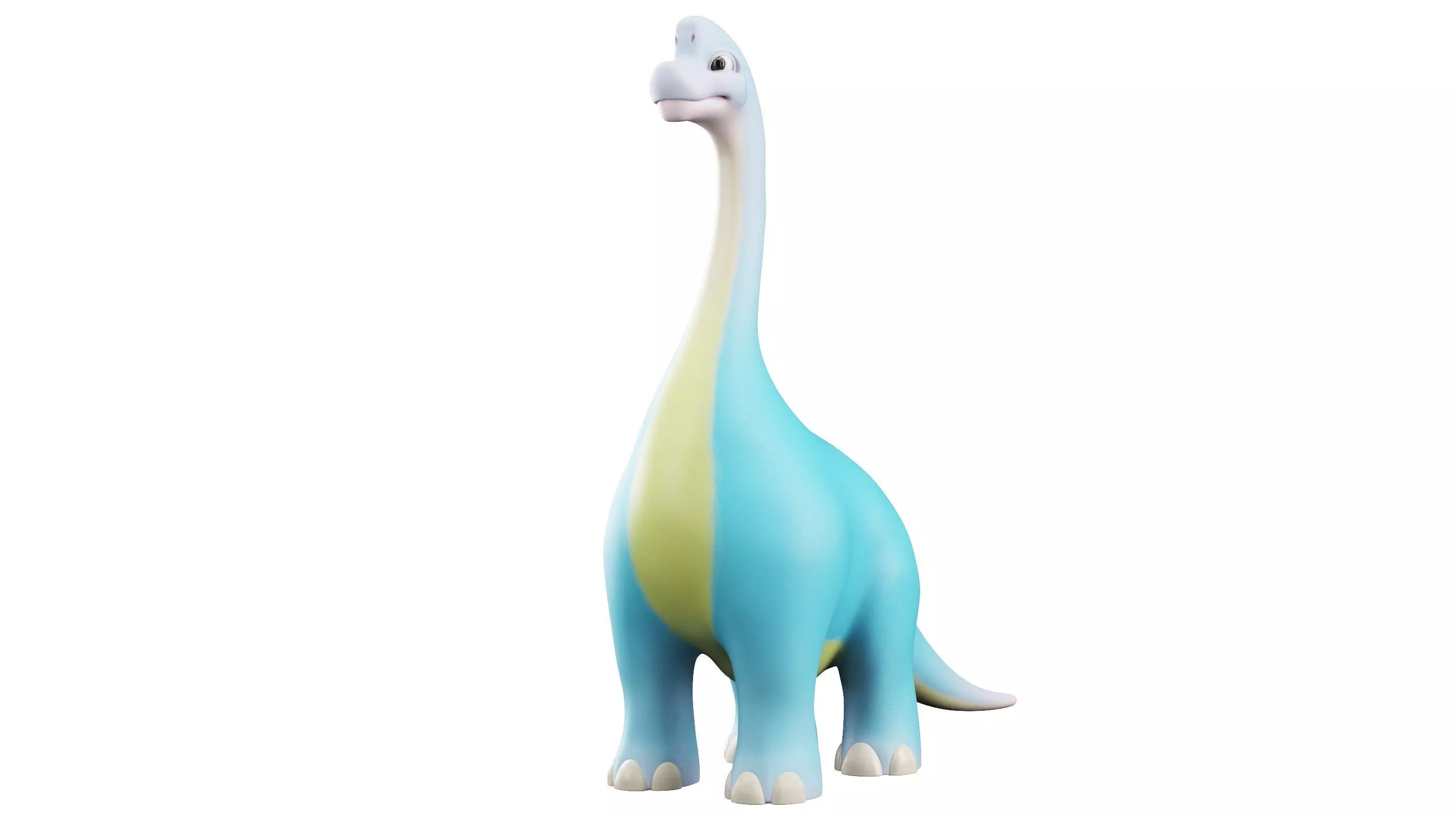 Cartoon Dinosaur Brachiosaurus 3D model