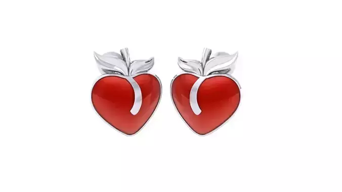 Kids Stobery Earrings 3dm STL OBJ FBX Renders Details