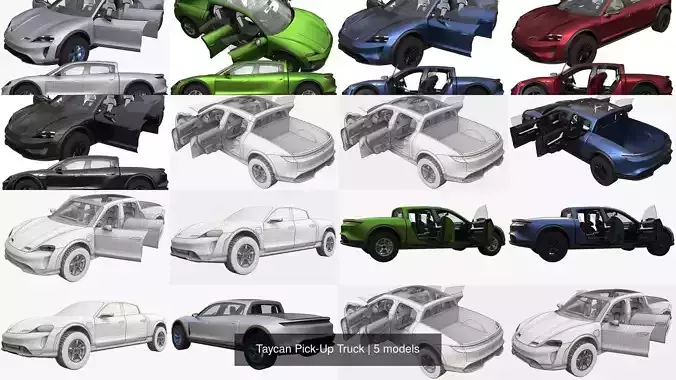 Porsche Taycan Pick-Up Truck