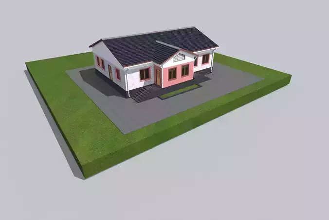 house on grass
