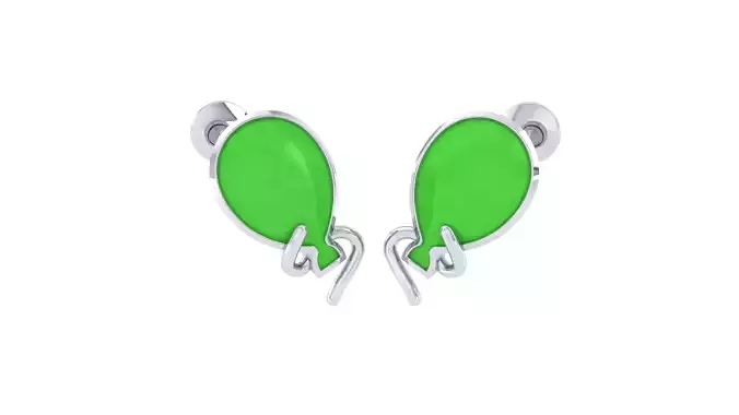 Kids Fruit Earrings 3dm STL OBJ FBX Renders Details