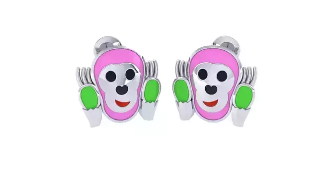 Kids Earrings 3dm STL OBJ FBX Renders Details