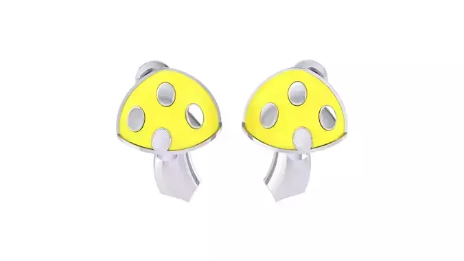 Kids Earrings 3dm STL OBJ FBX Renders Details