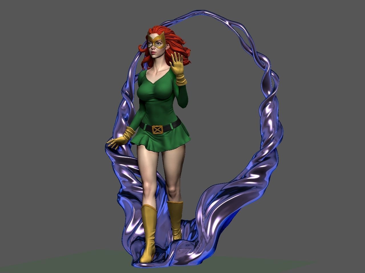 Jean Grey 3D print model_24