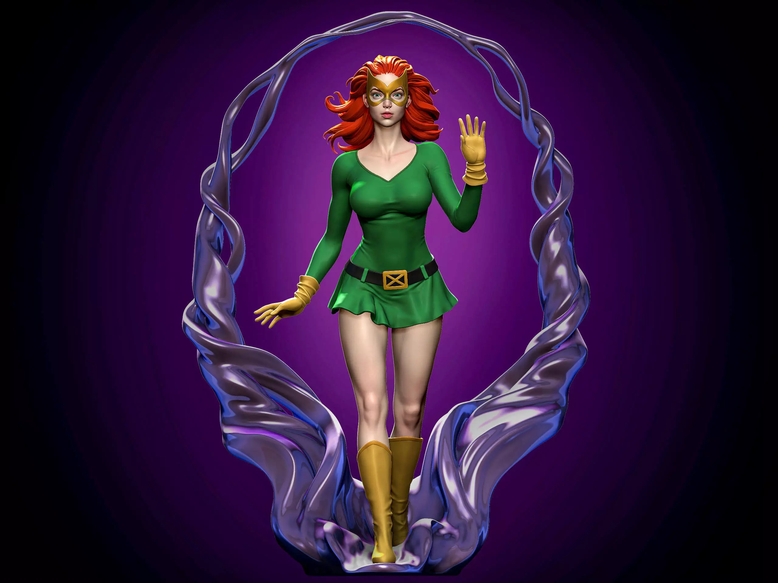 Jean Grey 3D print model_0