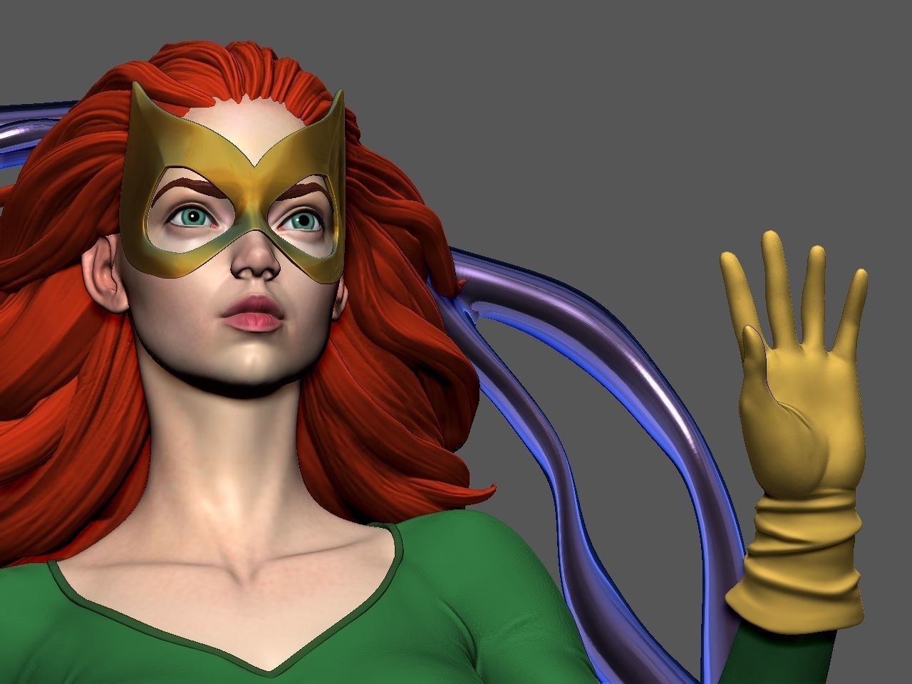 Jean Grey 3D print model_4