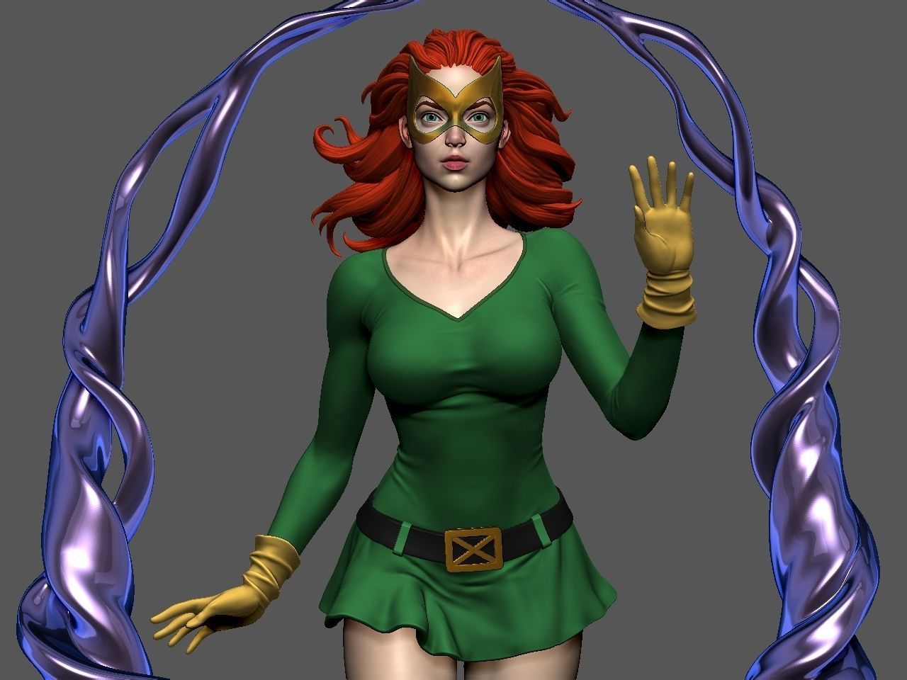 Jean Grey 3D print model_26